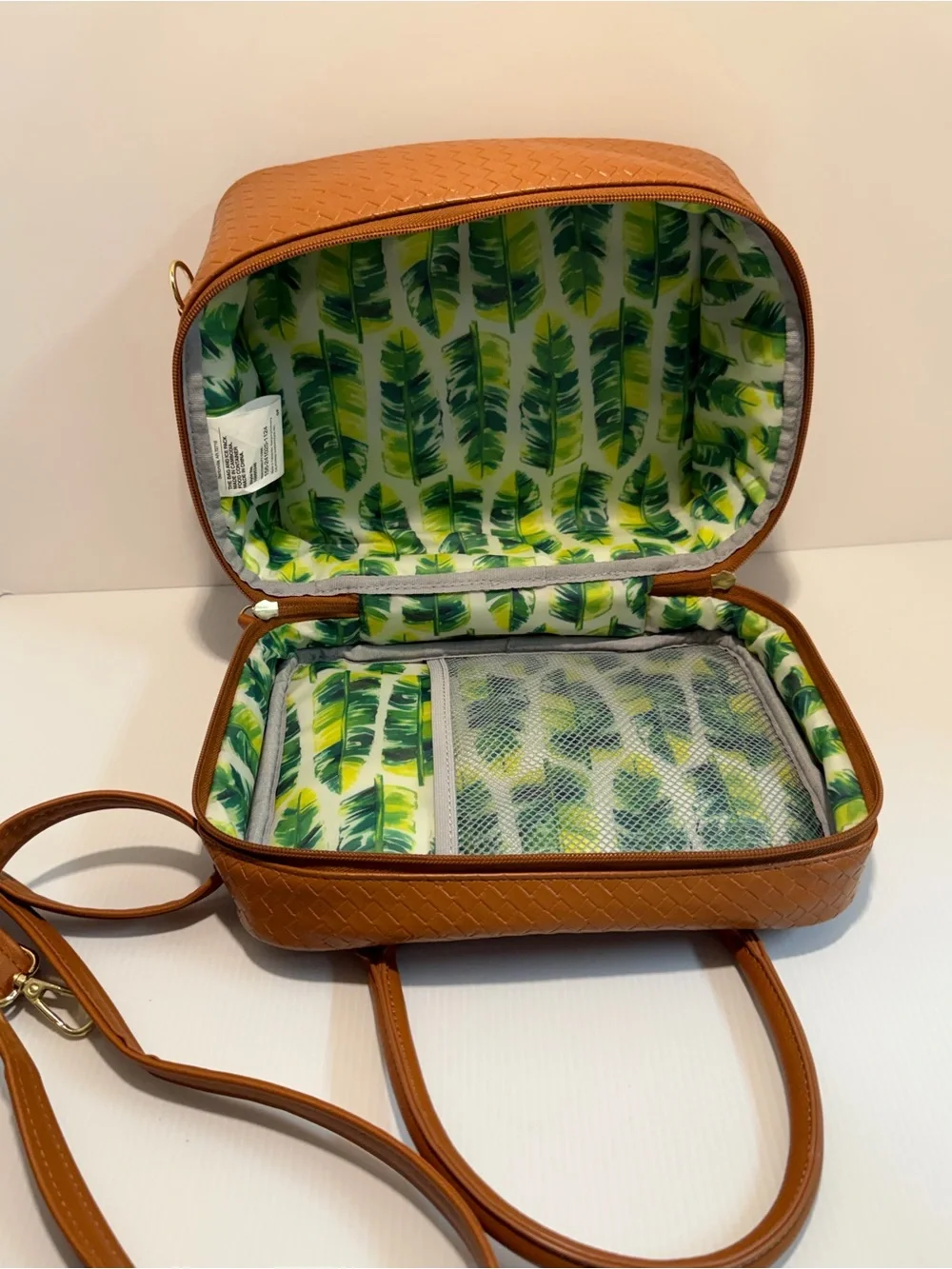 Faux Leather Insulated Lunch Pack Veronica Jamison by Arctic Zone With Ice Pack